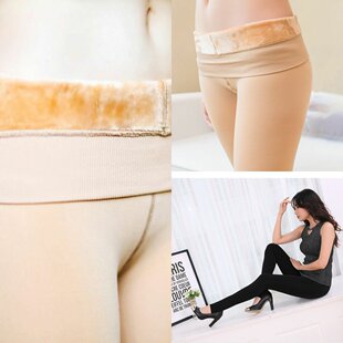 显瘦连裤 加绒加厚女士外穿一体加大保暖裤 袜 锦纶高密打底裤 袋装