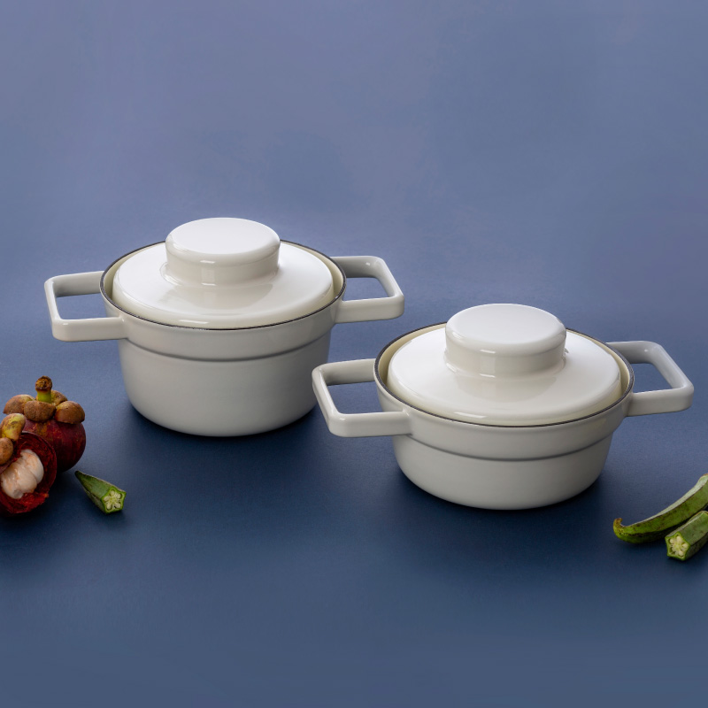 茶茶向上灰色奥地利riess珐琅锅