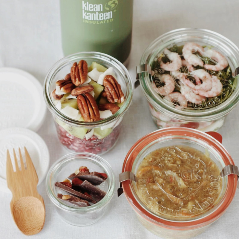 德国Weck密封储物玻璃罐柠檬蜂蜜腌制罐果酱瓶燕麦酸奶杯家用带盖