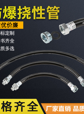 BNG防爆挠性管防爆管防爆软管4分DN20挠性管橡胶管穿线管长度定制