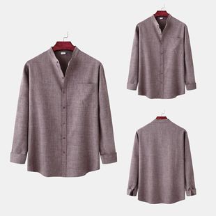 纯色宽松长袖开衫Men's solid color loose fitting long sleeves