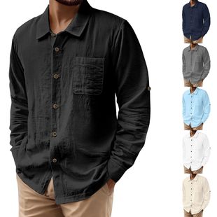 vacation casual 衬衫 shirt男休闲长袖 beach sleeved Men long