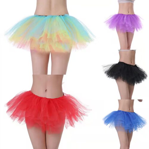Solid color mesh skirt performance cake skirt纯色网纱蛋糕裙