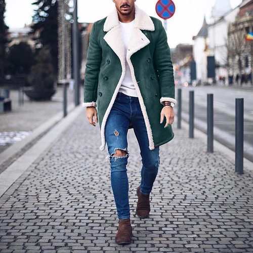 2026Versatile fleece men's coat jacket百搭摇粒绒男士大衣外套