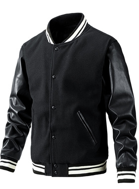 Autumn men's trendy loose baseball jacket 潮流宽松棒球服夹克