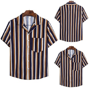 ins African style mens beach suit shirt 非洲风沙滩男短袖衬衣