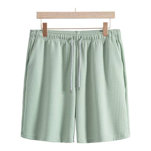 2025 Men's Green Hawaiian Beach Shorts男士绿色夏威夷沙滩短裤