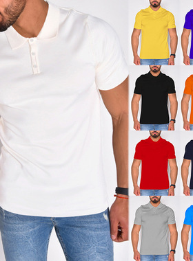 2023夏季男透气休闲宽松短袖翻领polo衫 Daily casual polo shirt