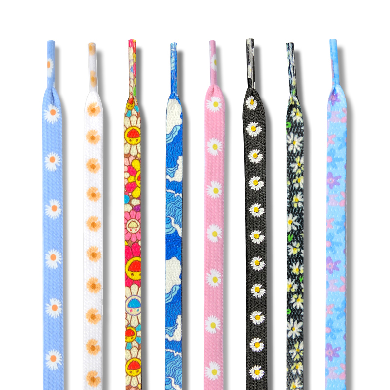 bob球鞋定制太阳花小雏菊扁鞋带