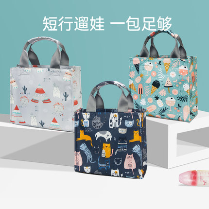 轻便手提包斜挎袋女手提袋外出妈咪包母婴包婴儿妈妈收纳小手拎包