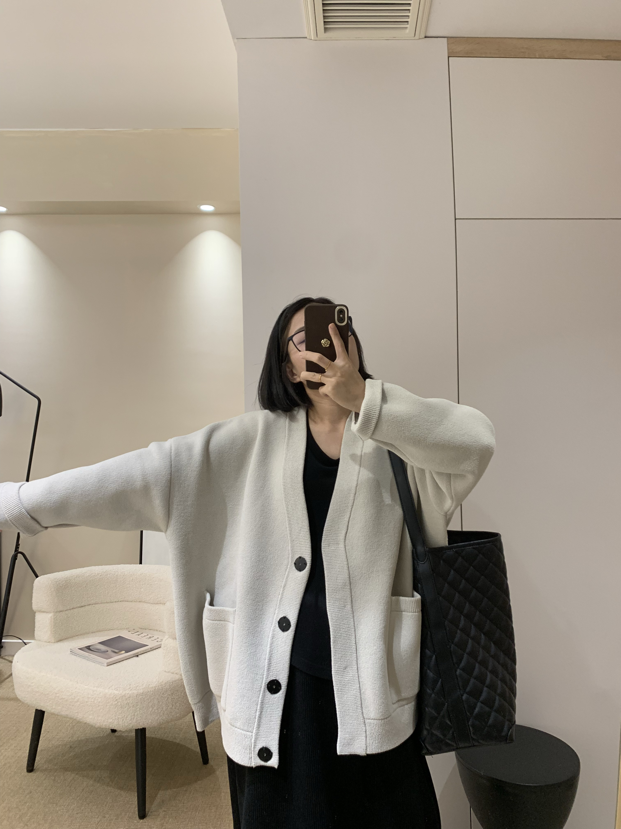 高货珍珠绒不气球毛衣针织开衫外套高密织秋冬女装2024新品