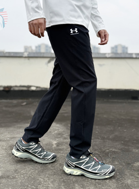 现货UA安德玛Vibe男士26款户外梭织速干薄款修身直筒长裤1386556