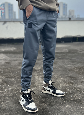 现货UA安德玛男士Fleece Storm秋冬户外防水保暖抓绒束脚运动长裤