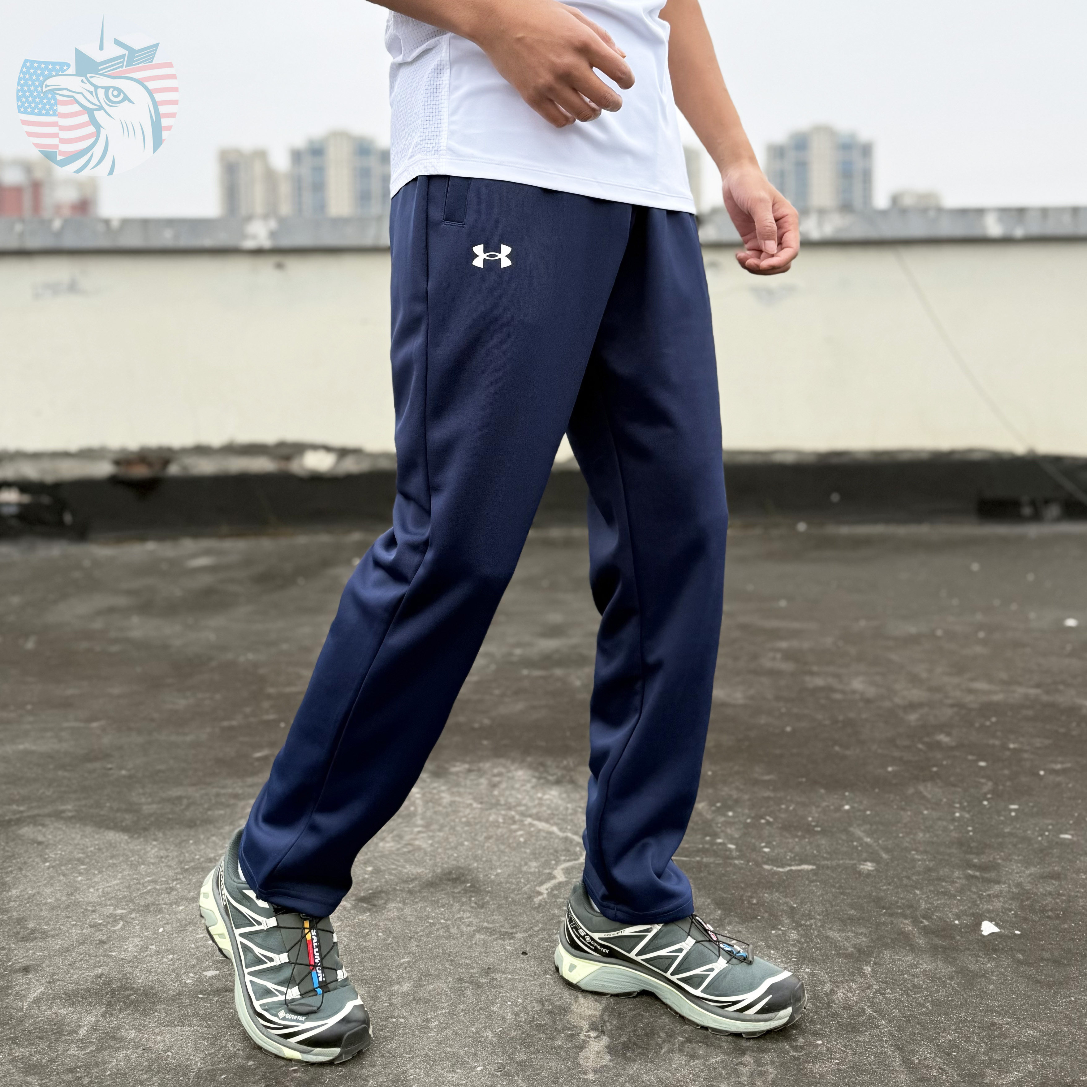 现货UA安德玛男士春夏薄款针织速干健身跑步户外直筒修身运动长裤