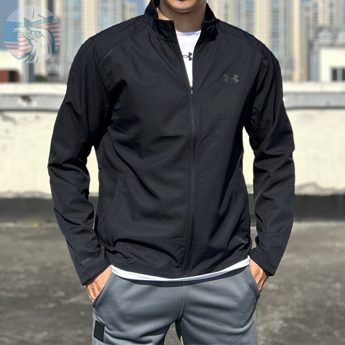 安德玛男士立领防泼水外套夹克