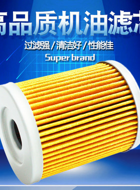 适配北极猫250 300川崎KLX125 KH125三阳400 600机油滤芯滤清器