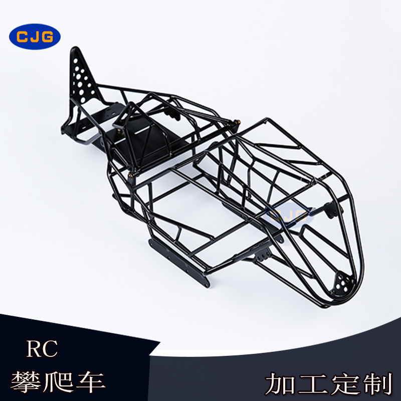 1/10仿真攀爬车配件 Axial Wraith幽灵90018 金属焊接防滚猪笼架