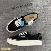 休闲板鞋 鞋 男女2026秋冬新款 黑色情侣鞋 有亿 安纳海姆厚底帆布鞋