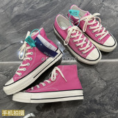女厚底休闲板鞋 鞋 男 粉色鞋 子1970s高低帮帆布鞋 有亿 2026秋冬新款