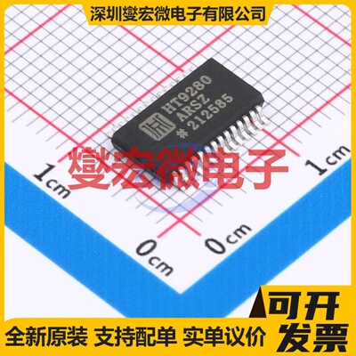 HT9280ARSZ SSOP-28 ADC模数转换芯片IC