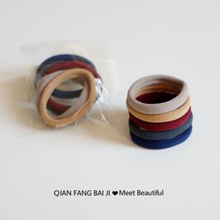 不伤发无接缝高弹力加粗发圈扎头发胶圈橡皮筋头绳女马尾丸子发绳