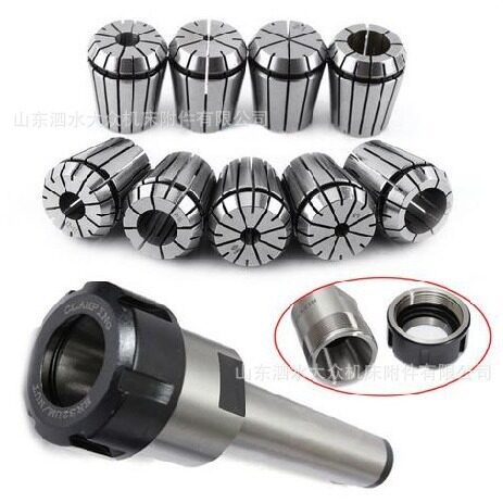 MT3-ER32-M12+9个夹头套装 ER32弹簧夹头筒夹MT3-ER32铣刀柄