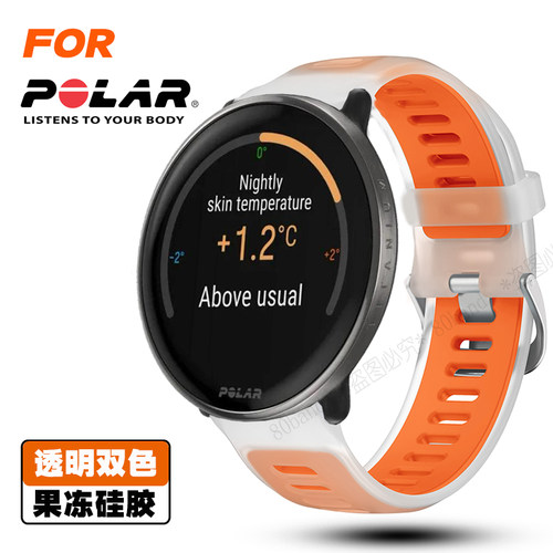 博能GritX2透明双色硅胶快拆表带