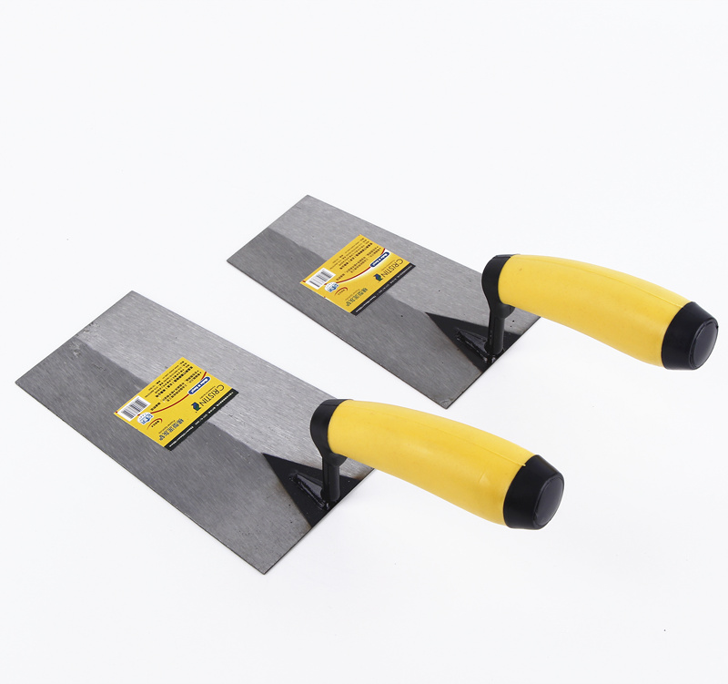 克里斯汀梯形小灰铲铁板加厚高碳钢软触式手柄 平头砌砖刀小泥刀