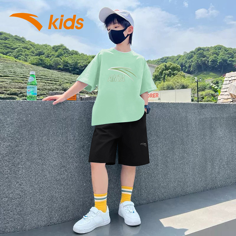 安踏短袖短裤套装运动夏装