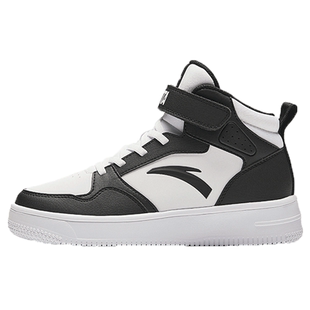 安踏童鞋男童高帮板鞋2025秋冬新款儿童魔术贴运动鞋大童休闲鞋子