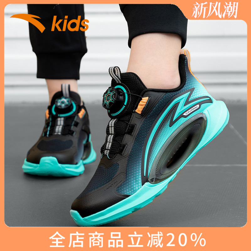 安踏童鞋乘风运动鞋2025冬季新款男大童跑步鞋儿童旋钮扣休闲鞋子