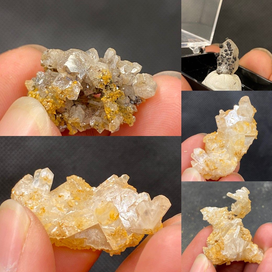 白铅矿广西恭城白铅矿原石矿物晶体奇石观赏石科普教学盒子矿标本