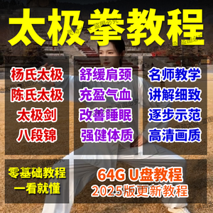 太极拳教程视频U盘高清全套