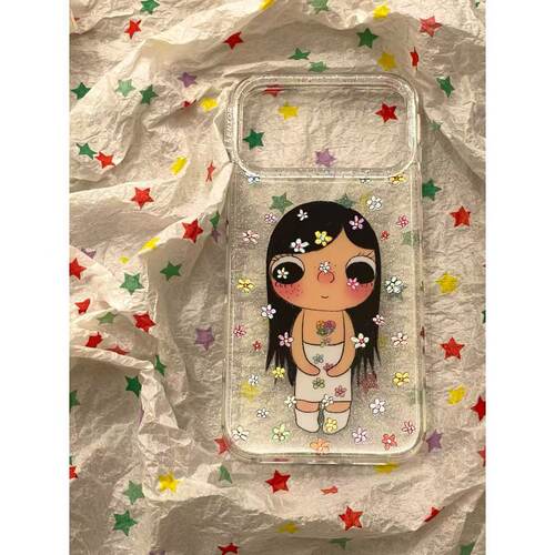 ins风夏日彩色花朵小玉适用iPhone17promax苹果16手机壳15新款14