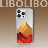 哩卜哩卜新年发财金山适用iPhone17promax手机壳苹果1216