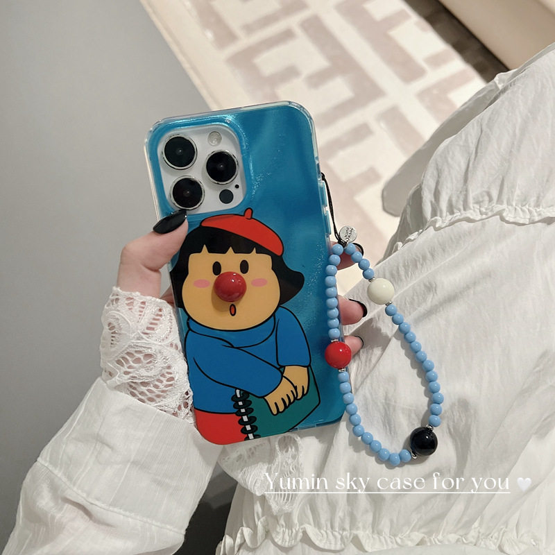 YUMIN SKY·适用搞怪卡通小胖妹15苹果14ProMax手机壳iPhone12新