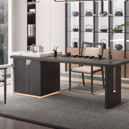 现代简约全自动办公室烧水茶台