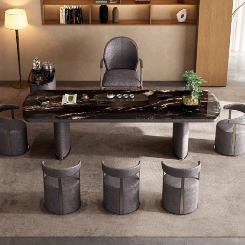 轻奢高级感奢石大板茶台家用茶桌