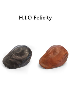 【粉红爷爷专享】HIO Felicity油腊皮前进帽BL52203