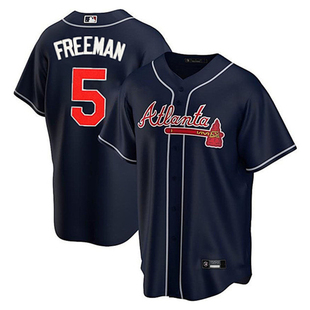 亚特兰大勇士队 Atlanta Braves 5#FREEMAN男子运动透气棒球服