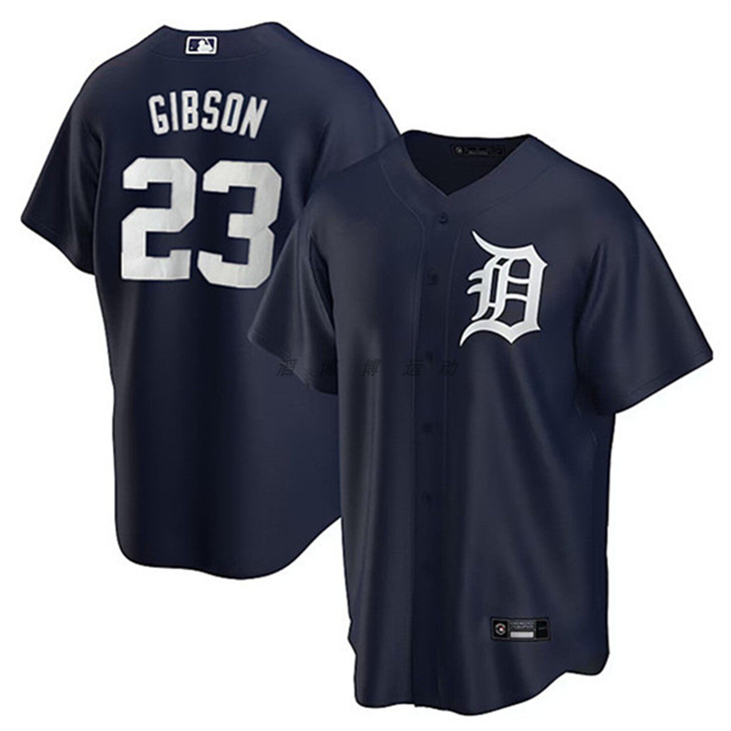底特律老虎队 Detroit Tigers 23#GIBSON 男子运动透气棒球服