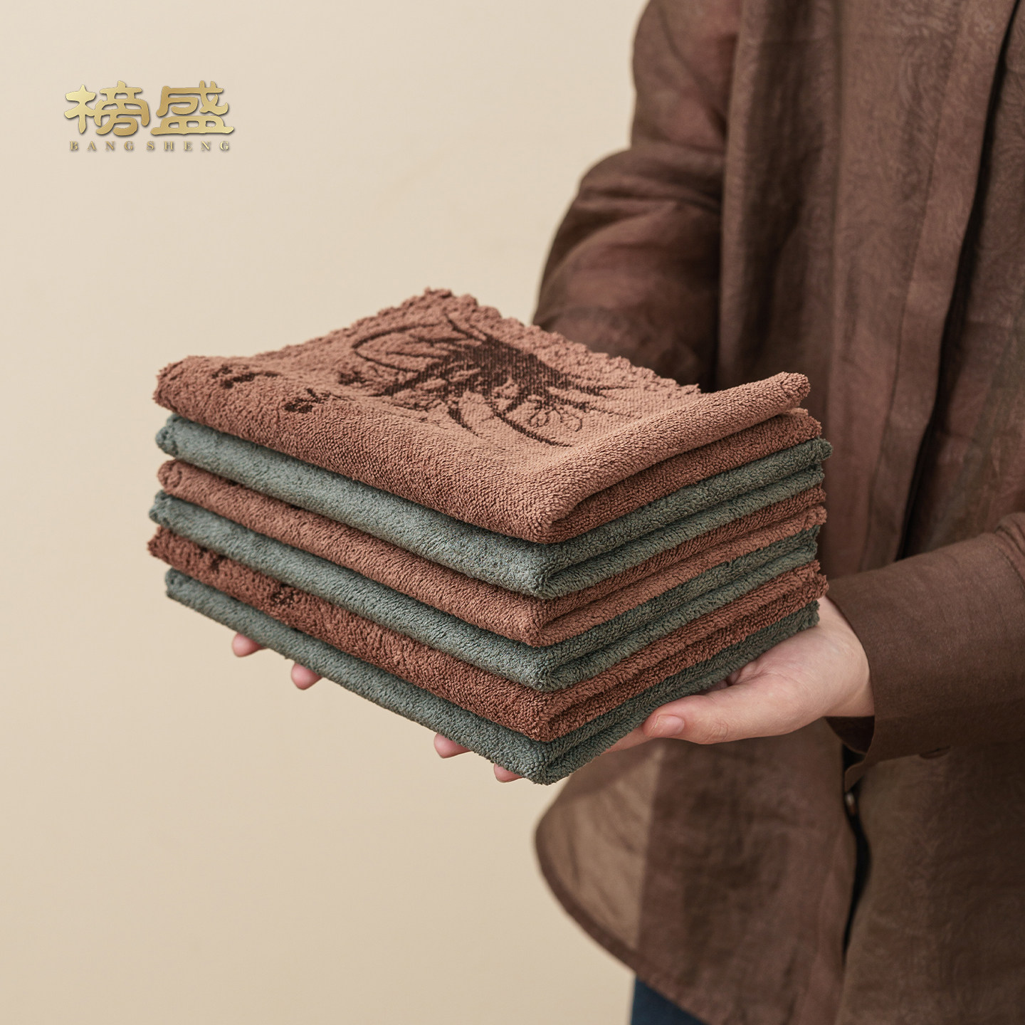 榜盛功夫茶巾加厚加大高档中式养壶巾吸水抹布禅意茶垫布茶桌布