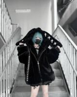 Nameless Daily RF cute Harajuku Subculture Dark Punk Mass Production 25 rabbit-ear plush Coat y2k thumbnail 5