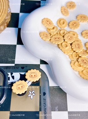散货配件小怪兽饼干食玩DIY奶油胶手机壳材料微缩玩具食玩公仔