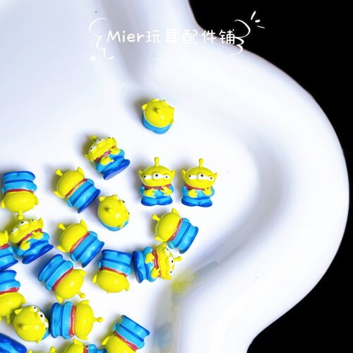 TW可发玩具总动员三眼仔鼻噶公仔奶油胶DIY串珠笔刀耳钉手链配件
