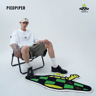 PIEDPIPER摆布 饰潮流飞船植绒防滑地毯地垫 原创卡通趣味家居装