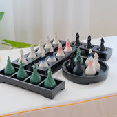 泰式 壶瓶托盘 树叶精油壶美容院精油瓶陶瓷spa香薰调配碗水疗分装