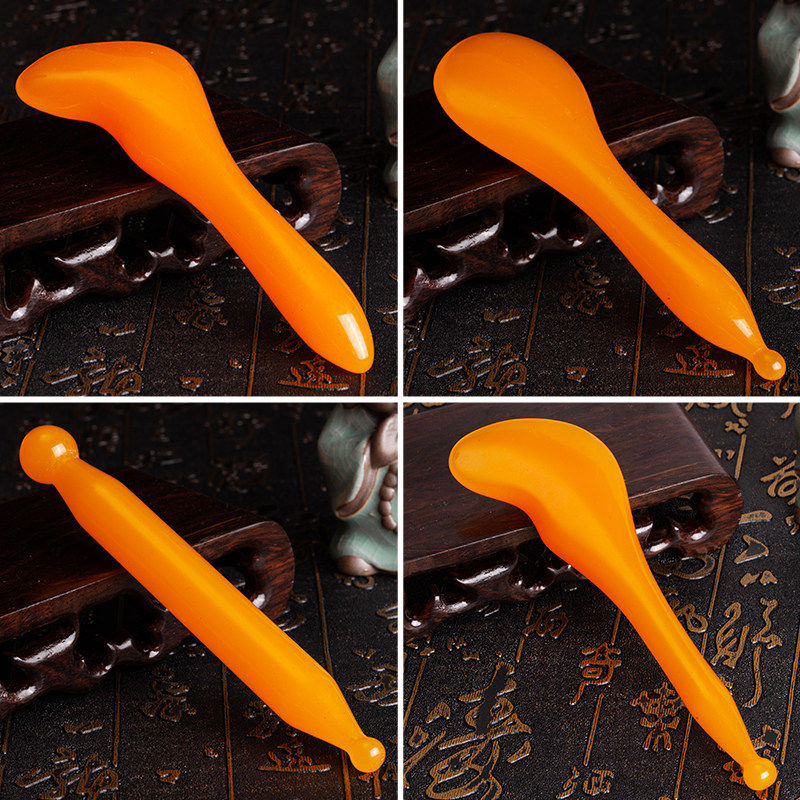 树脂蜜蜡拨筋棒点穴笔美容棒面部按摩棒眼部拔经点美容院脸部家用