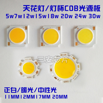 芯片cob光源15w轨道灯
