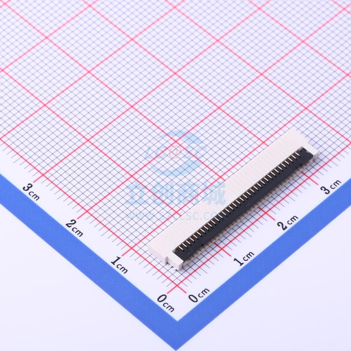 AFB04-S34FIA-HF FFC/FPC连接器 0.8mm P数:34 翻盖式 下接